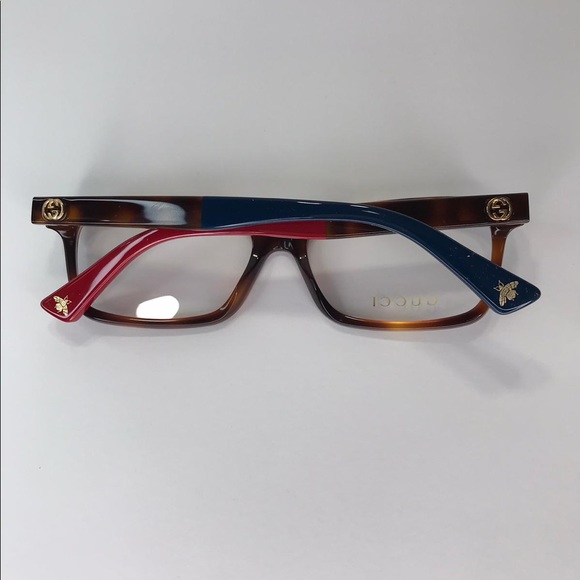 New Authentic - Gucci GG0168O 008 Rectangle Eyeglasses - Picture 9 of 16